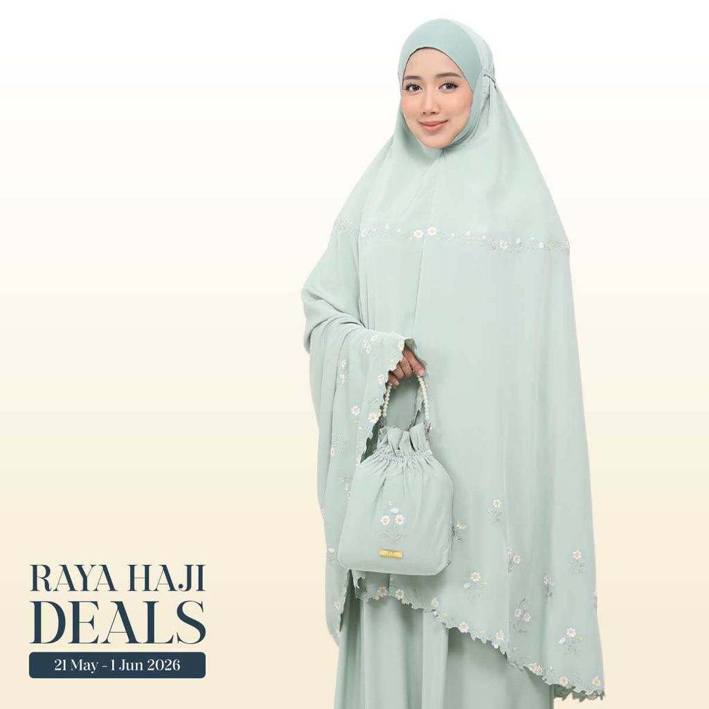 10_Telekung TCO Daisy Luxe Smoke Green