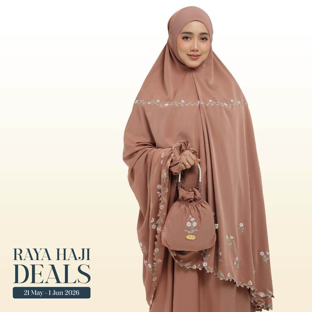 01_Telekung TCO Daisy Luxe Burnt Brick