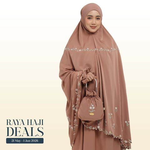 01_Telekung TCO Daisy Luxe Burnt Brick