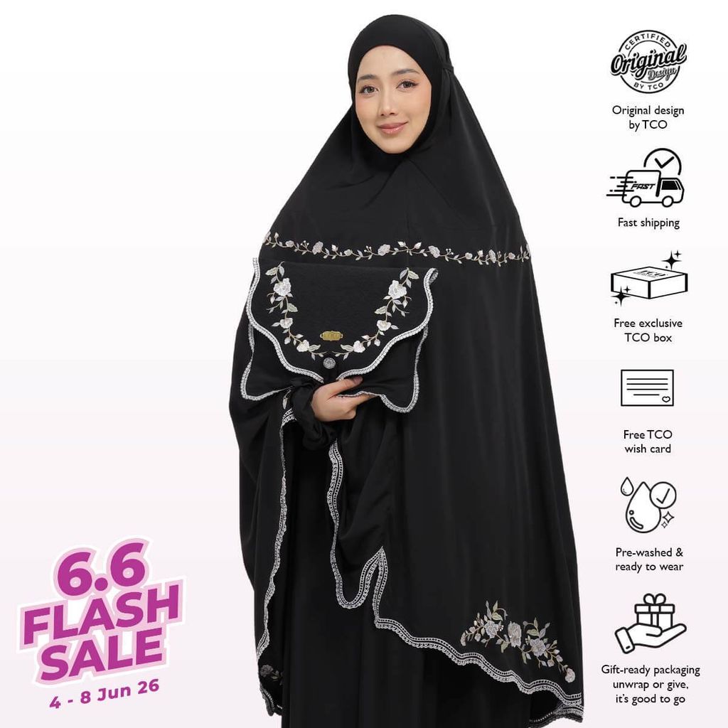 02_Telekung TCO Kameela Luxe Jet Black
