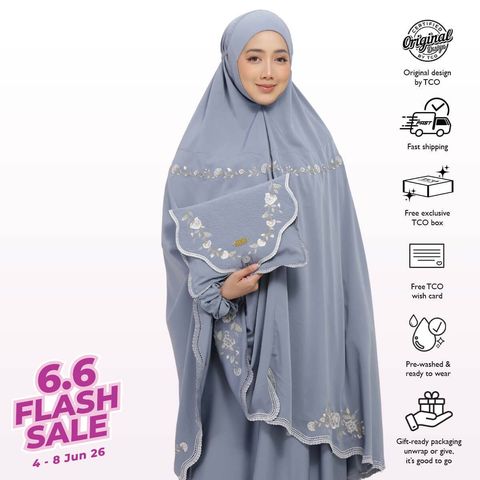 01_Telekung TCO Kameela Luxe Icy Gray