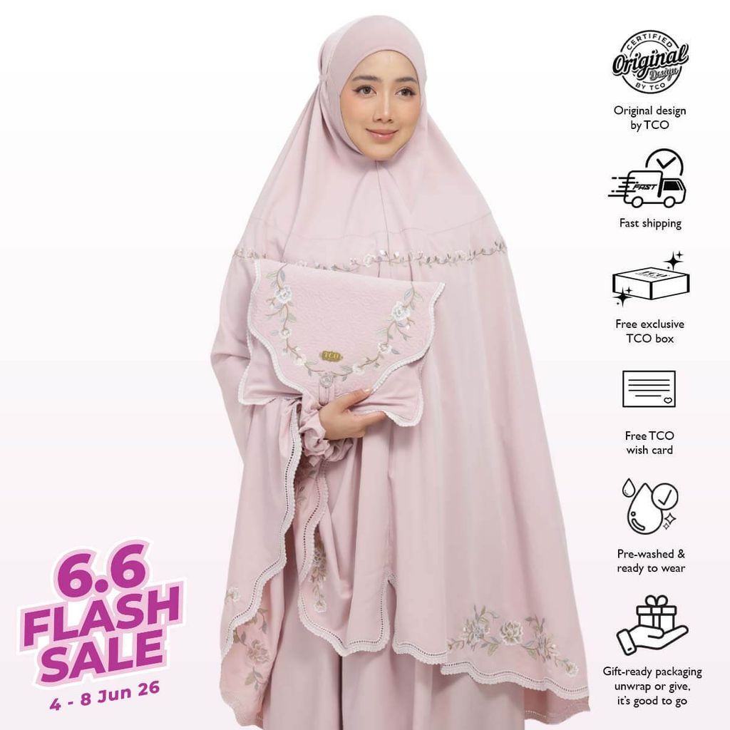 04_Telekung TCO Kameela Luxe Dusty Rose