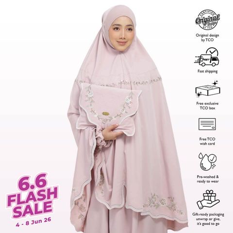 04_Telekung TCO Kameela Luxe Dusty Rose