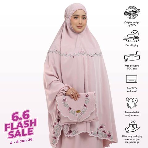 02_Telekung TCO Mekar Luxe Dusty Rose