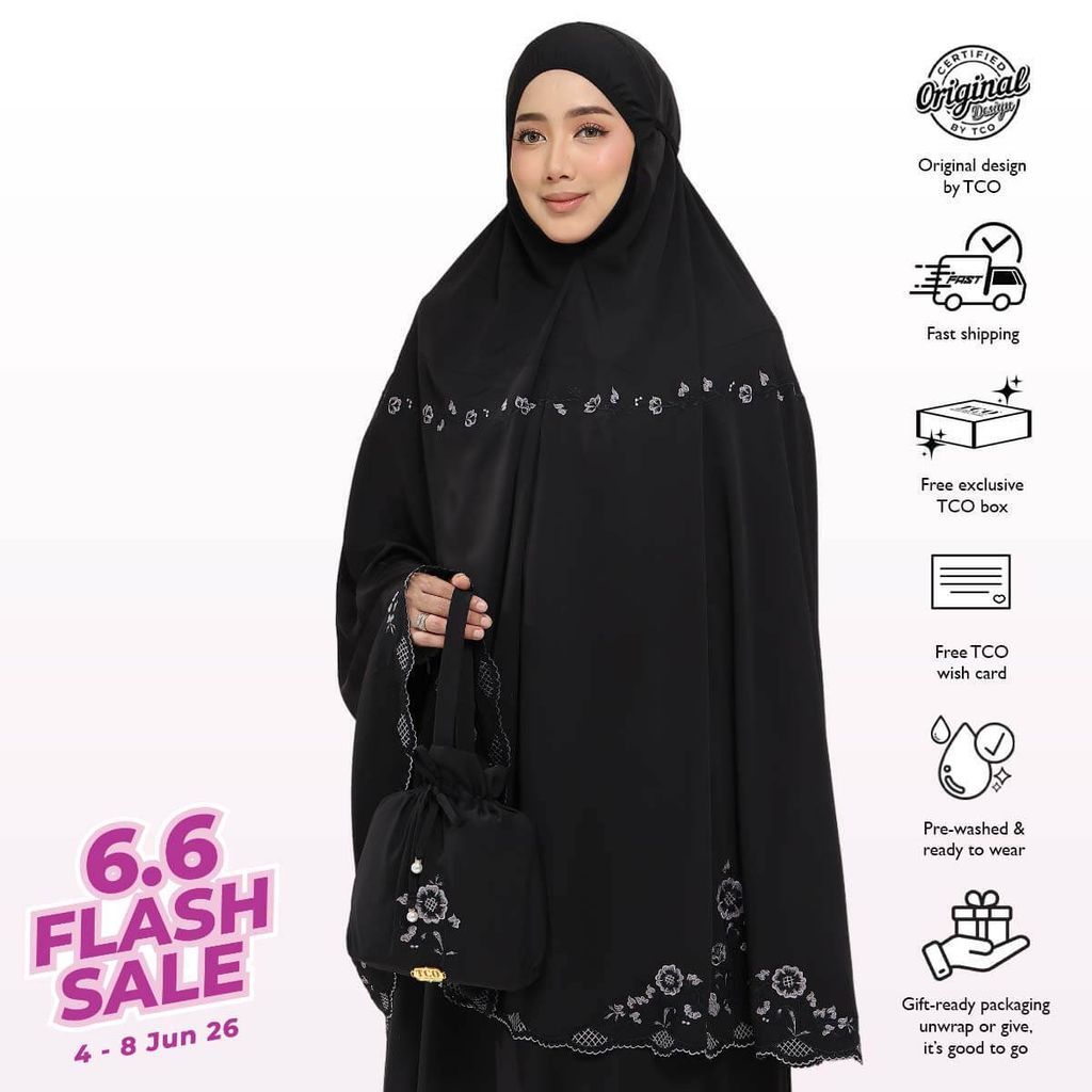 04_Telekung TCO Windy Luxe Jet Black