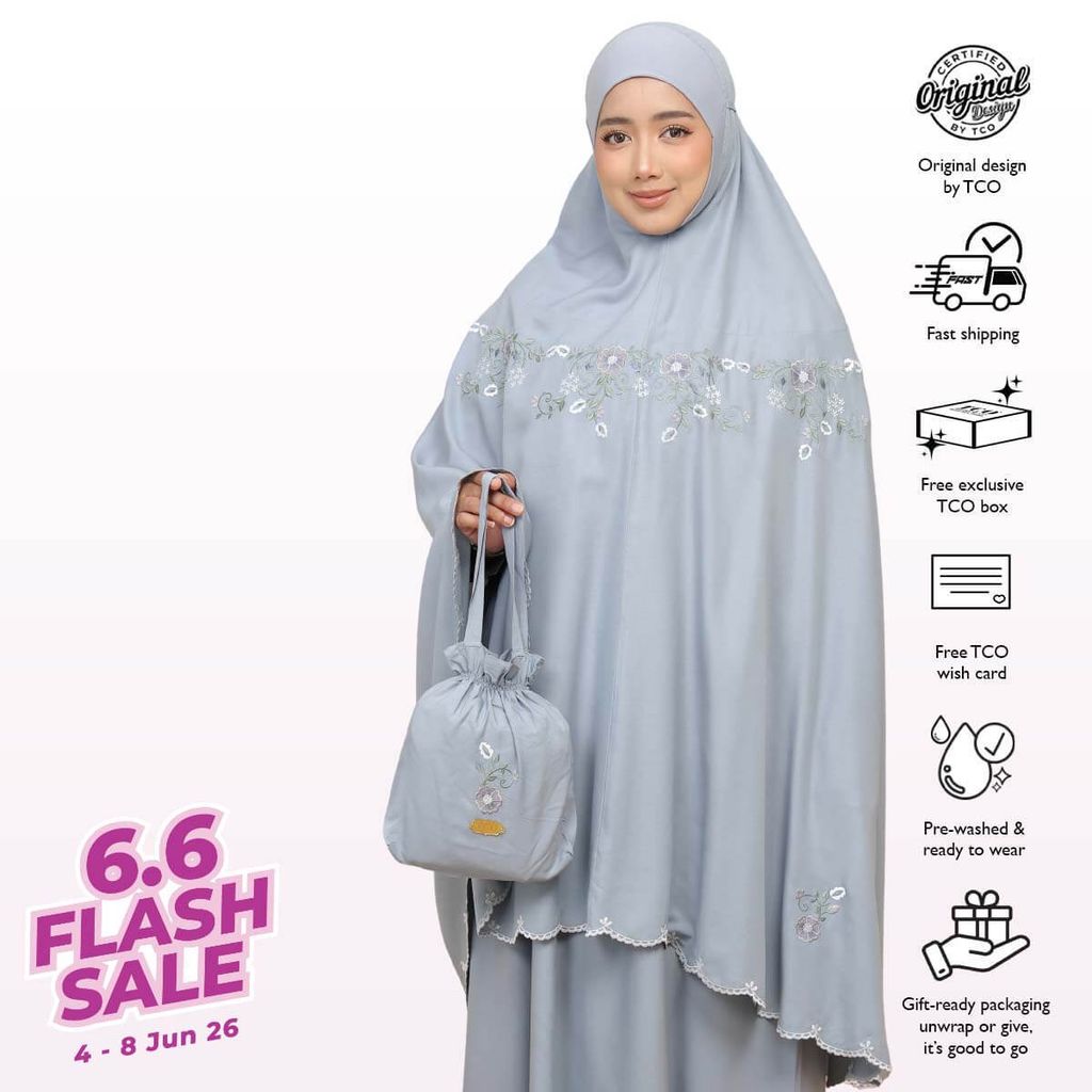 07_Telekung TCO Pearl Ratna Smoky Bluish