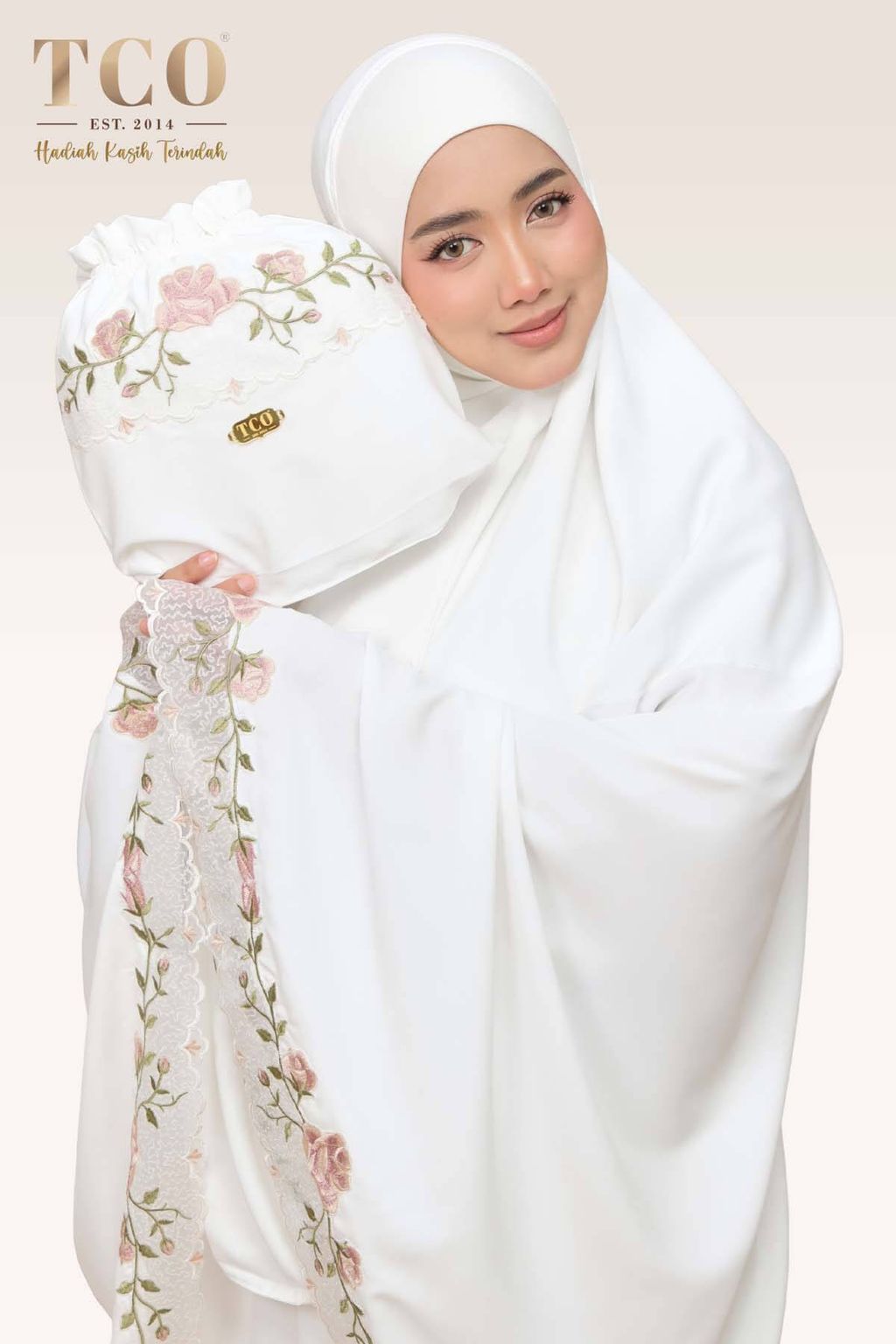 02_Telekung TCO Nuur Rose Off White Blush