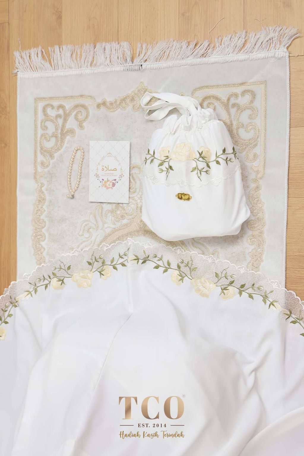 07_Telekung TCO Nuur Rose Off White Cream
