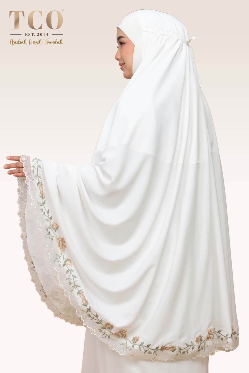 03_Telekung TCO Nuur Rose Off White Latte