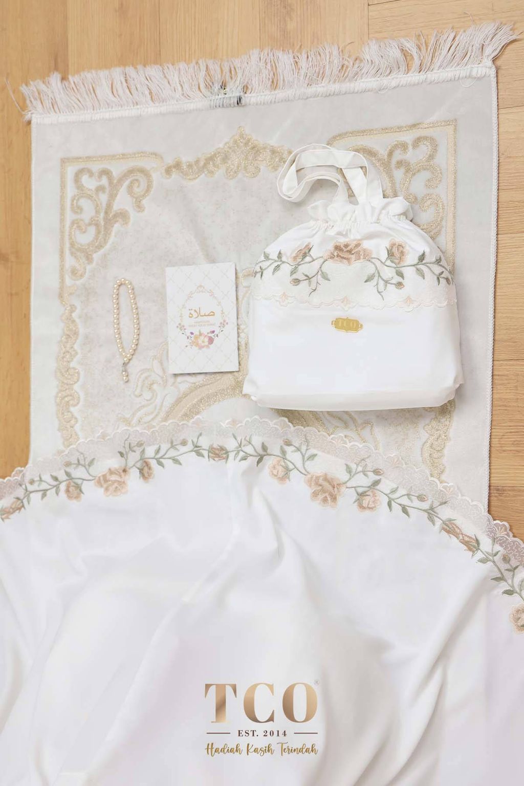 07_Telekung TCO Nuur Rose Off White Latte