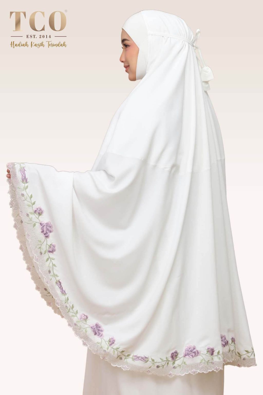 03_Telekung TCO Nuur Rose Off White Lavender