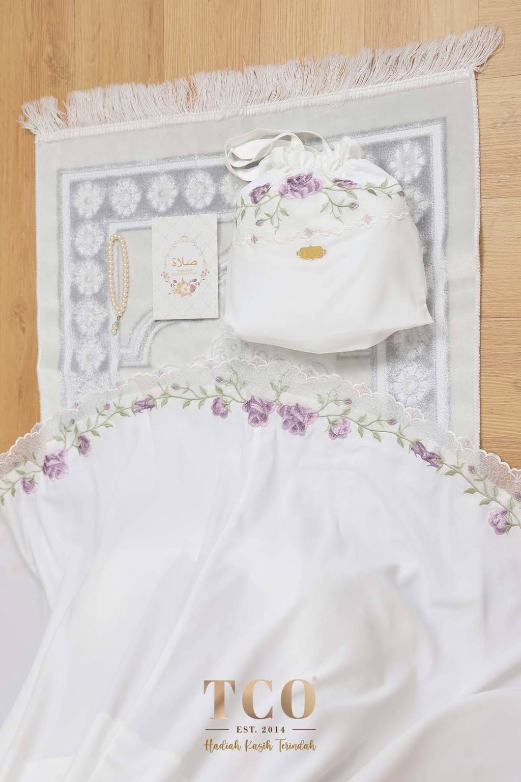 07_Telekung TCO Nuur Rose Off White Lavender