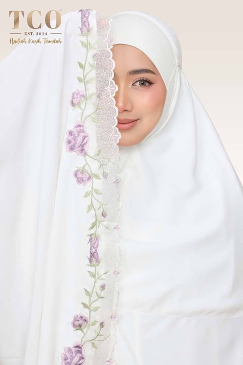 05_Telekung TCO Nuur Rose Off White Lavender