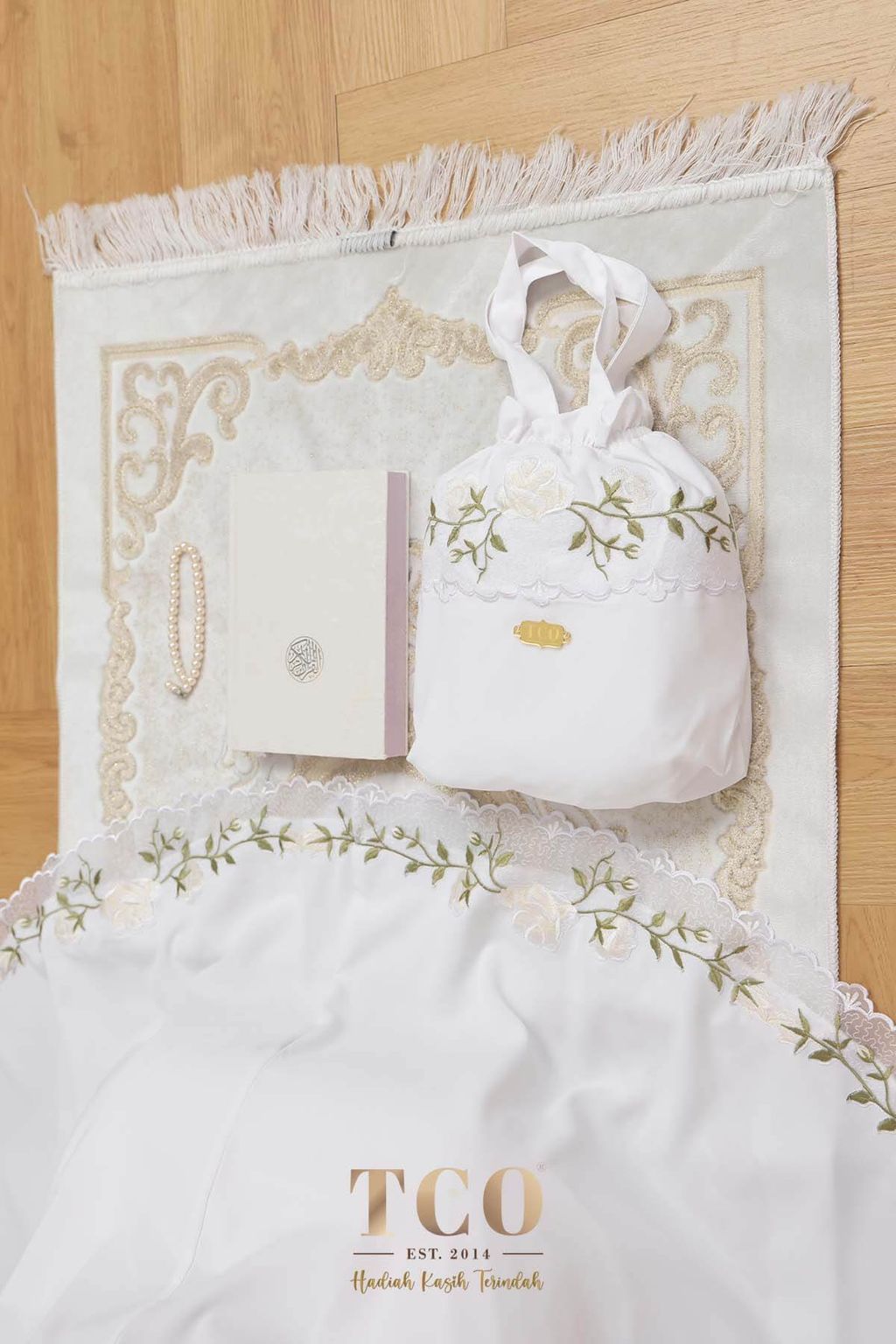 07_Telekung TCO Nuur Rose Snow White Ivory