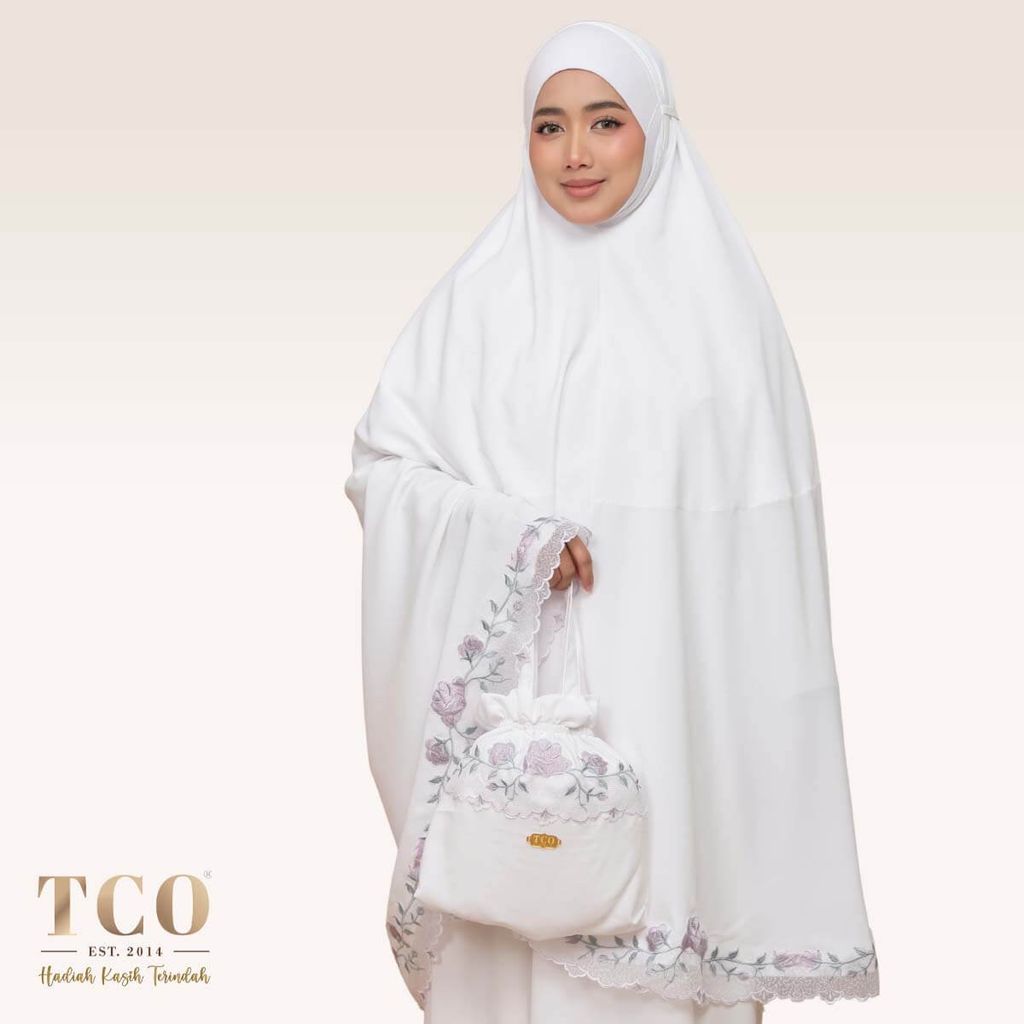 01_Telekung TCO Nuur Rose Snow White Lilac
