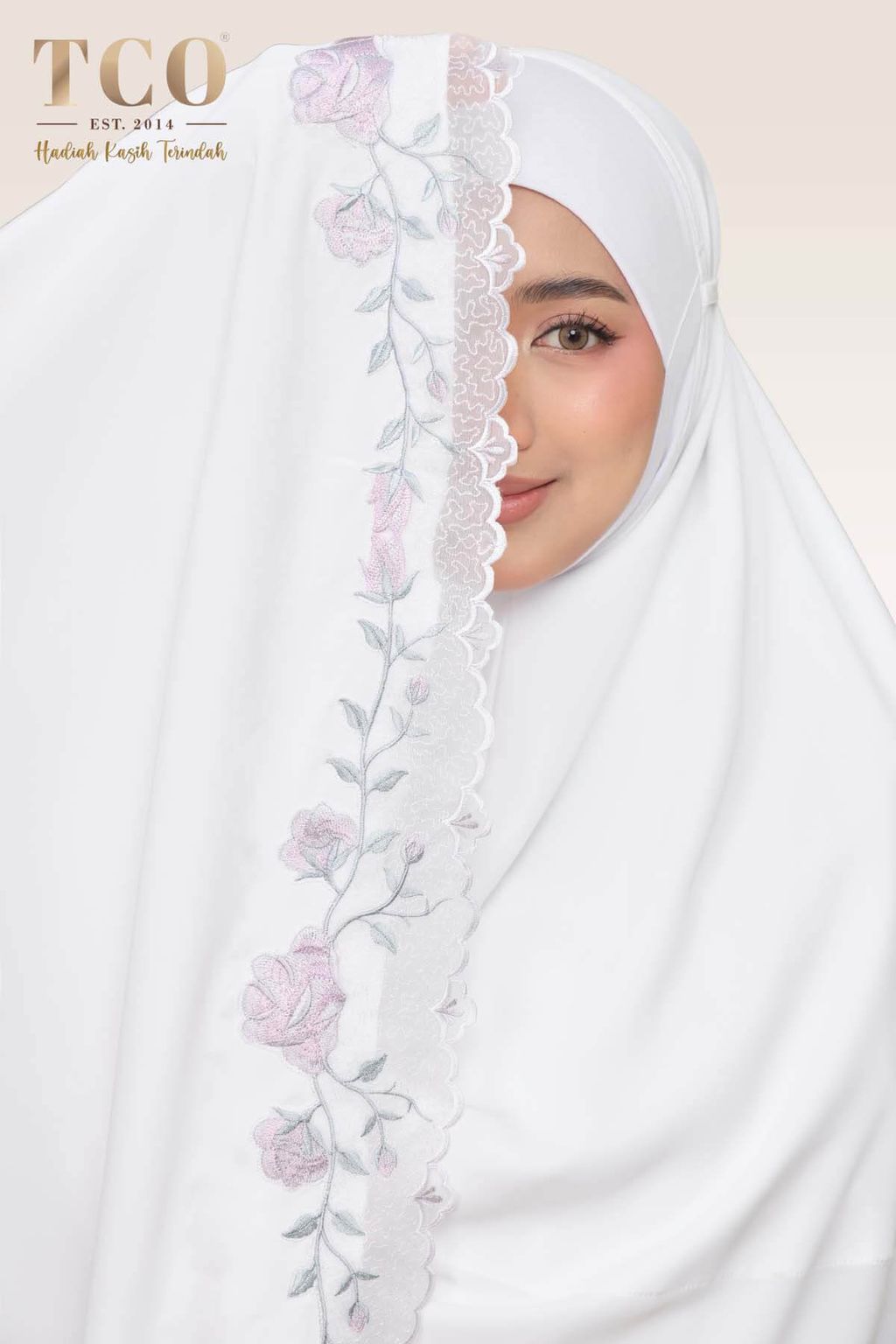 05_Telekung TCO Nuur Rose Snow White Lilac
