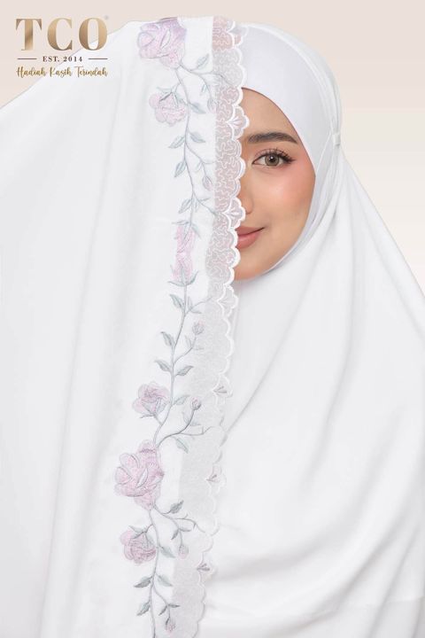 05_Telekung TCO Nuur Rose Snow White Lilac