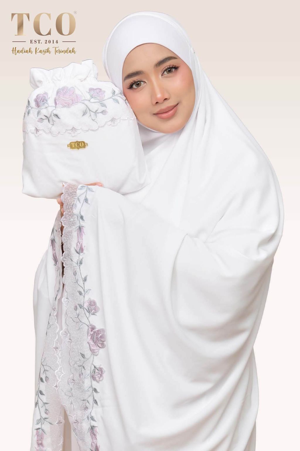 02_Telekung TCO Nuur Rose Snow White Lilac