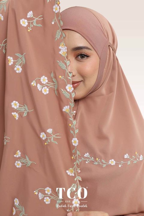 05_Telekung TCO Daisy Luxe Burnt Brick