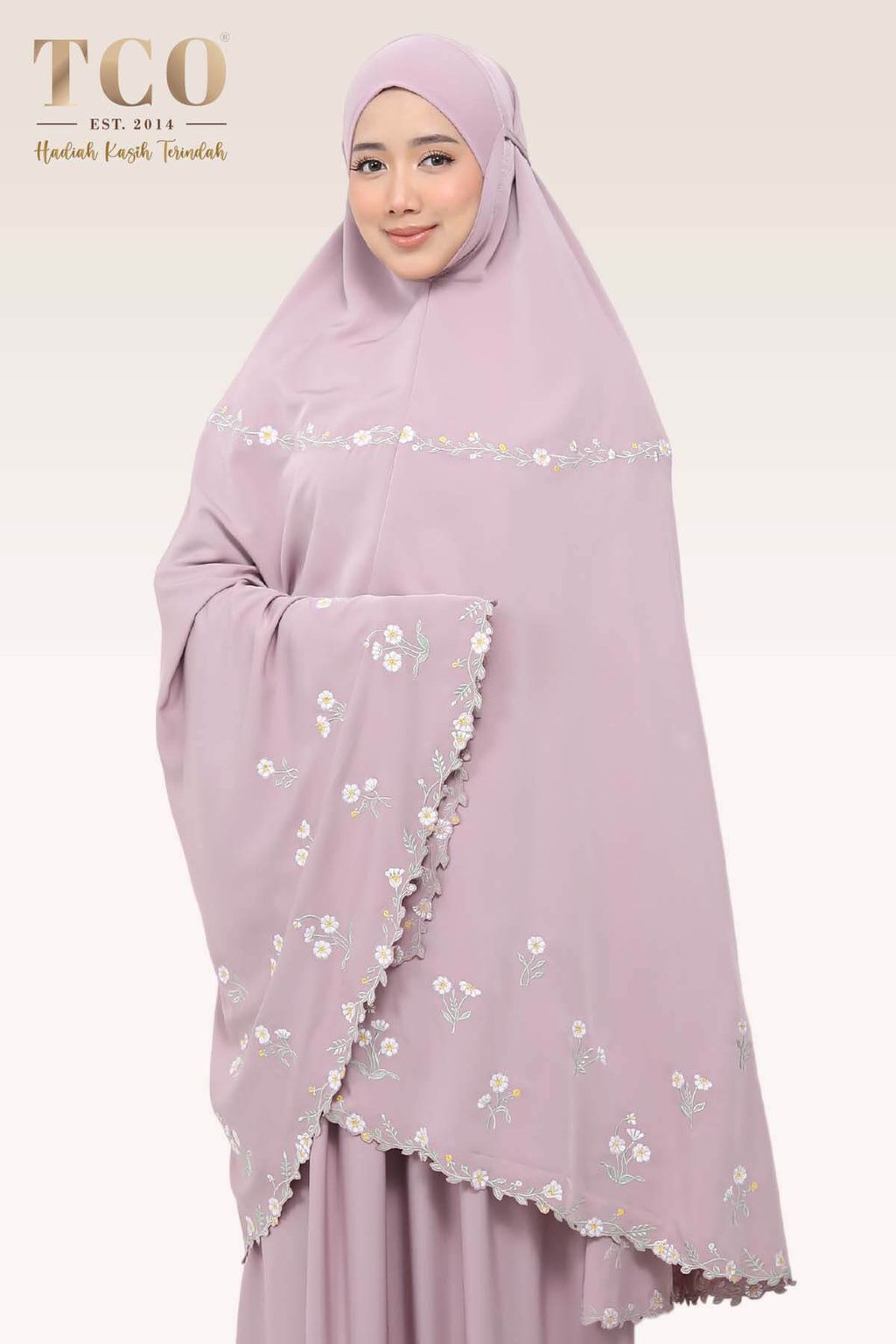 02_Telekung TCO Daisy Luxe Dusty Mauve