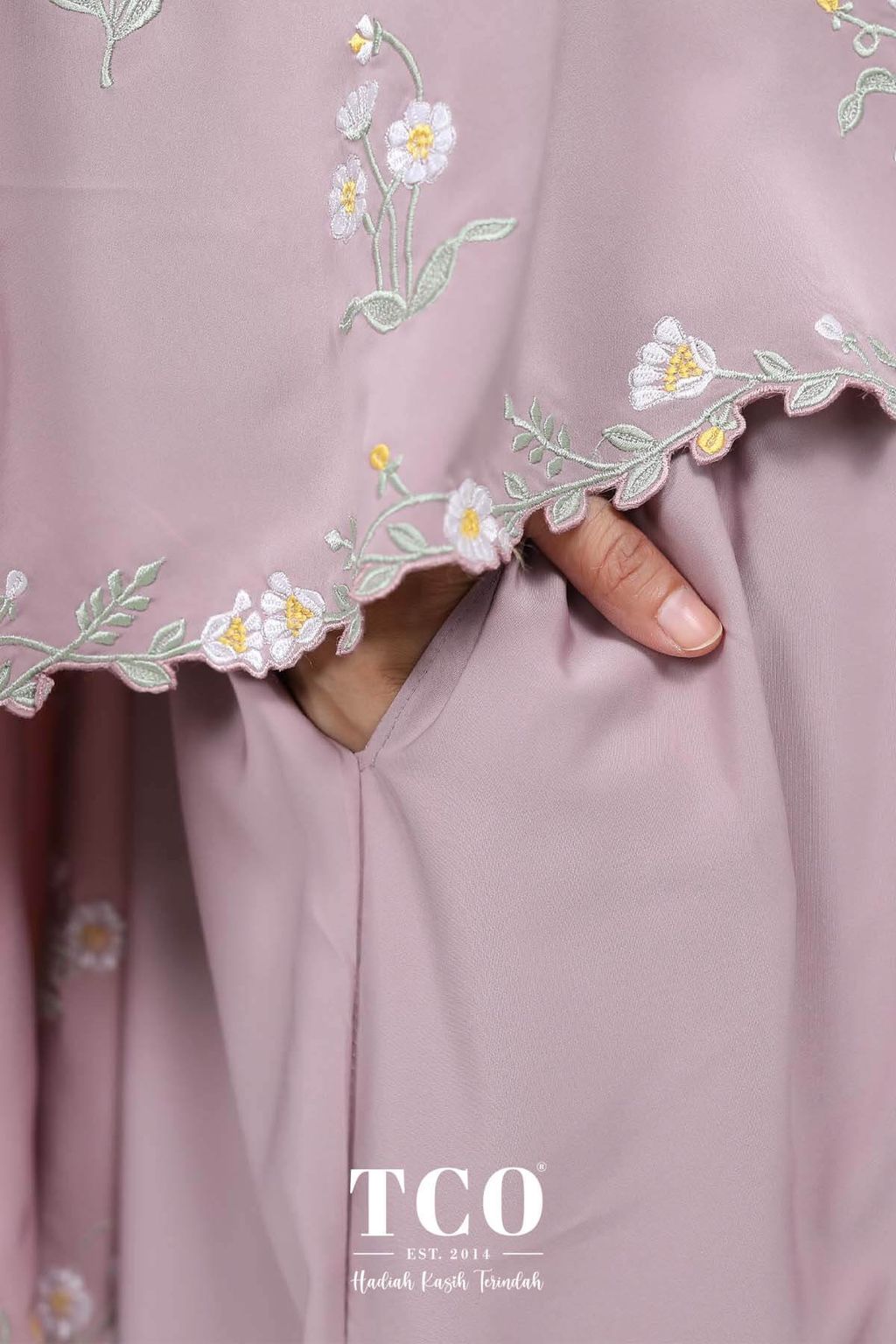 06_Telekung TCO Daisy Luxe Dusty Mauve