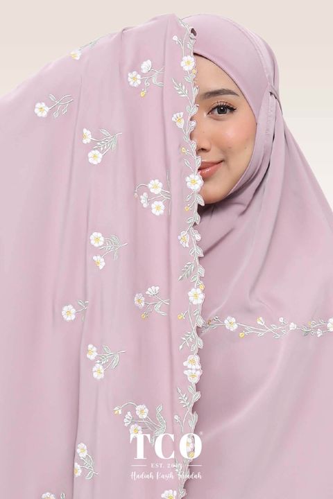 05_Telekung TCO Daisy Luxe Dusty Mauve