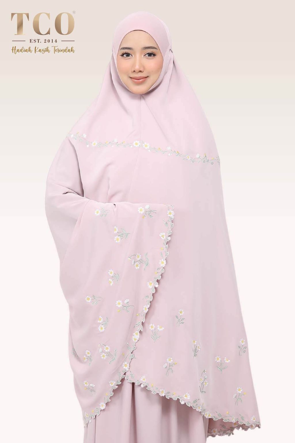02_Telekung TCO Daisy Luxe Dusty Rose