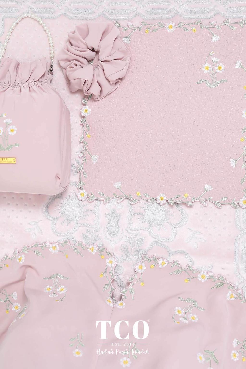 07_Telekung TCO Daisy Luxe Dusty Rose