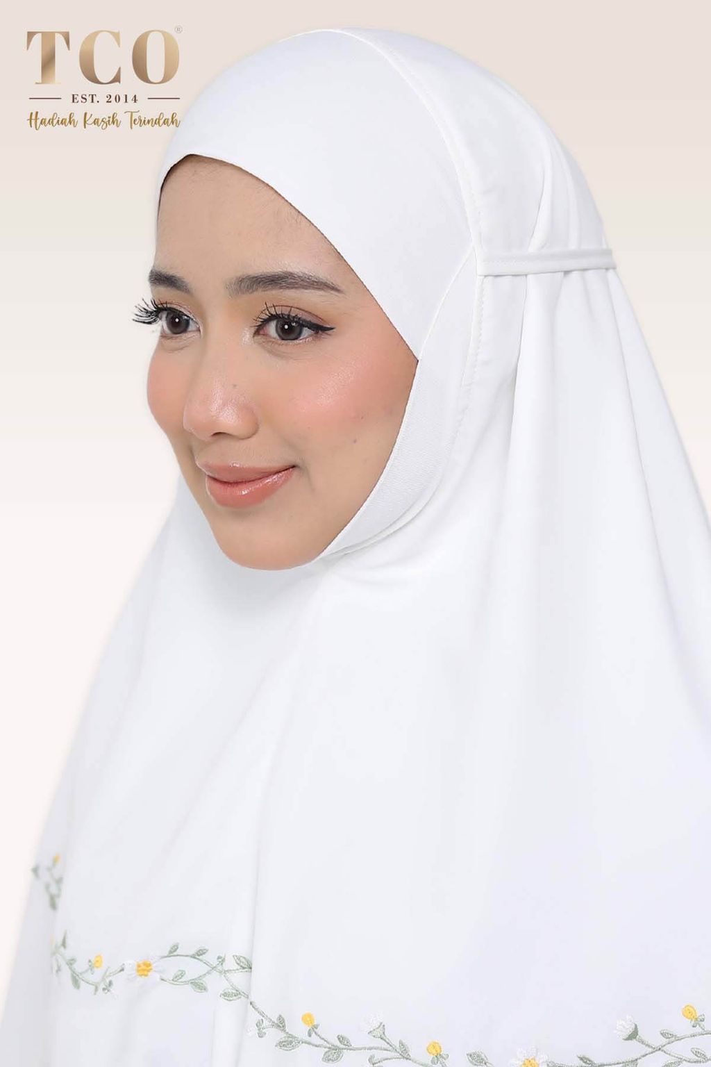 04_Telekung TCO Daisy Luxe Off White