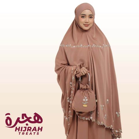 01_Telekung TCO Daisy Luxe Burnt Brick