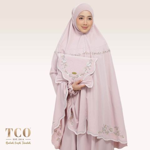 01_Telekung TCO Kameela Luxe Dusty Rose