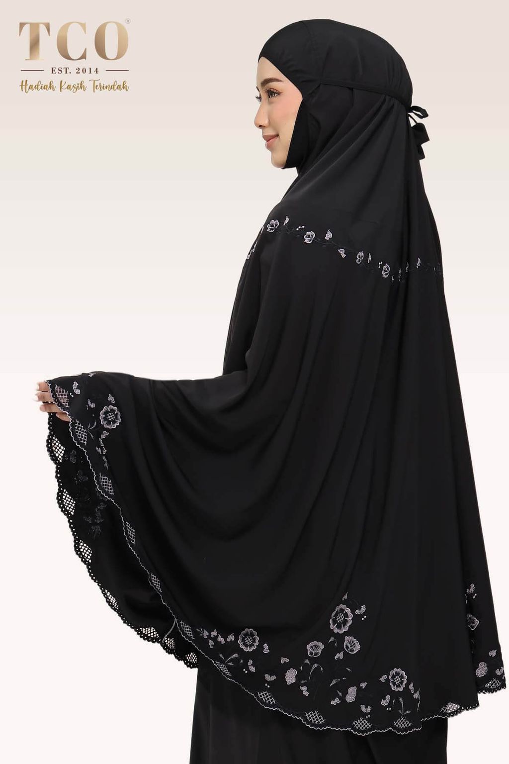 03_Telekung TCO Windy Luxe Jet Black