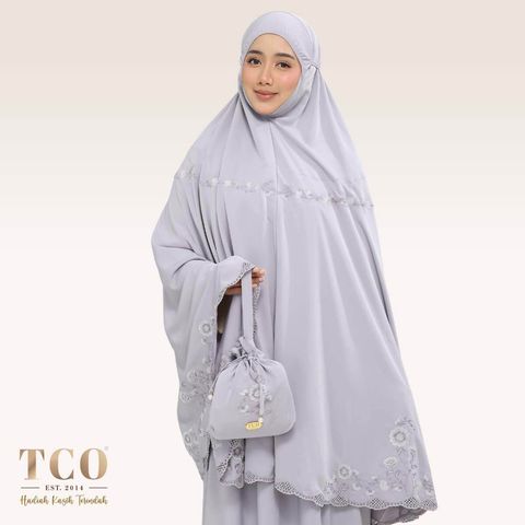 01_Telekung TCO Windy Luxe Gray Lilac