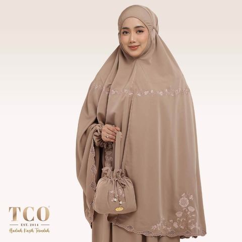 01_Telekung TCO Windy Luxe Coco Mocha