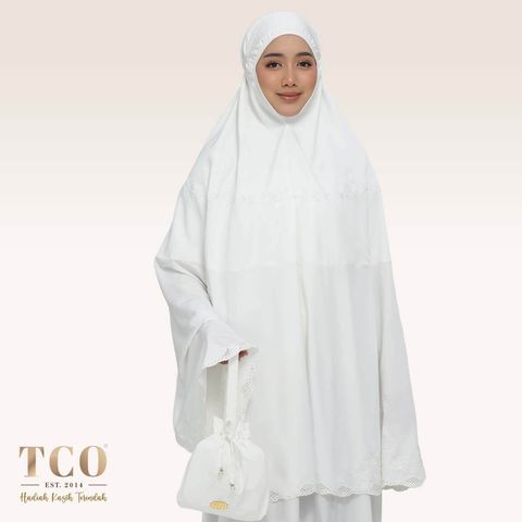 01_Telekung TCO Windy Luxe Off White