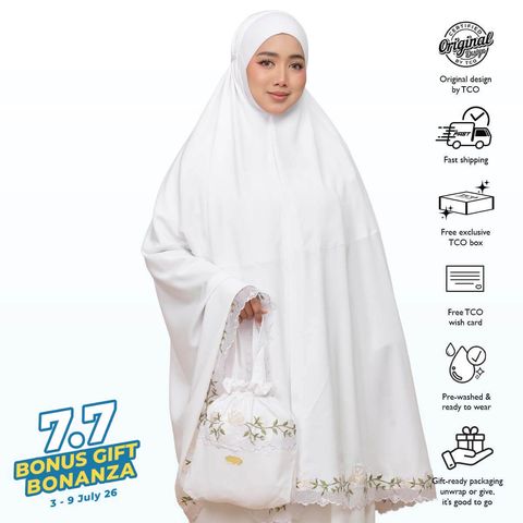 02_Telekung TCO Nuur Rose Snow White Ivory