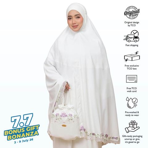03_Telekung TCO Nuur Rose Off White Lavender
