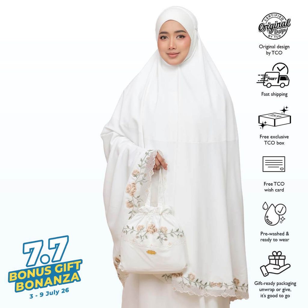 04_Telekung TCO Nuur Rose Off White Latte