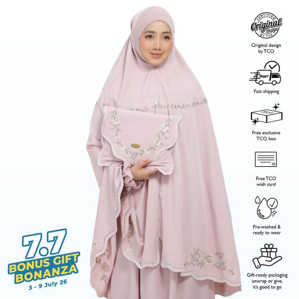04_Telekung TCO Kameela Luxe Dusty Rose