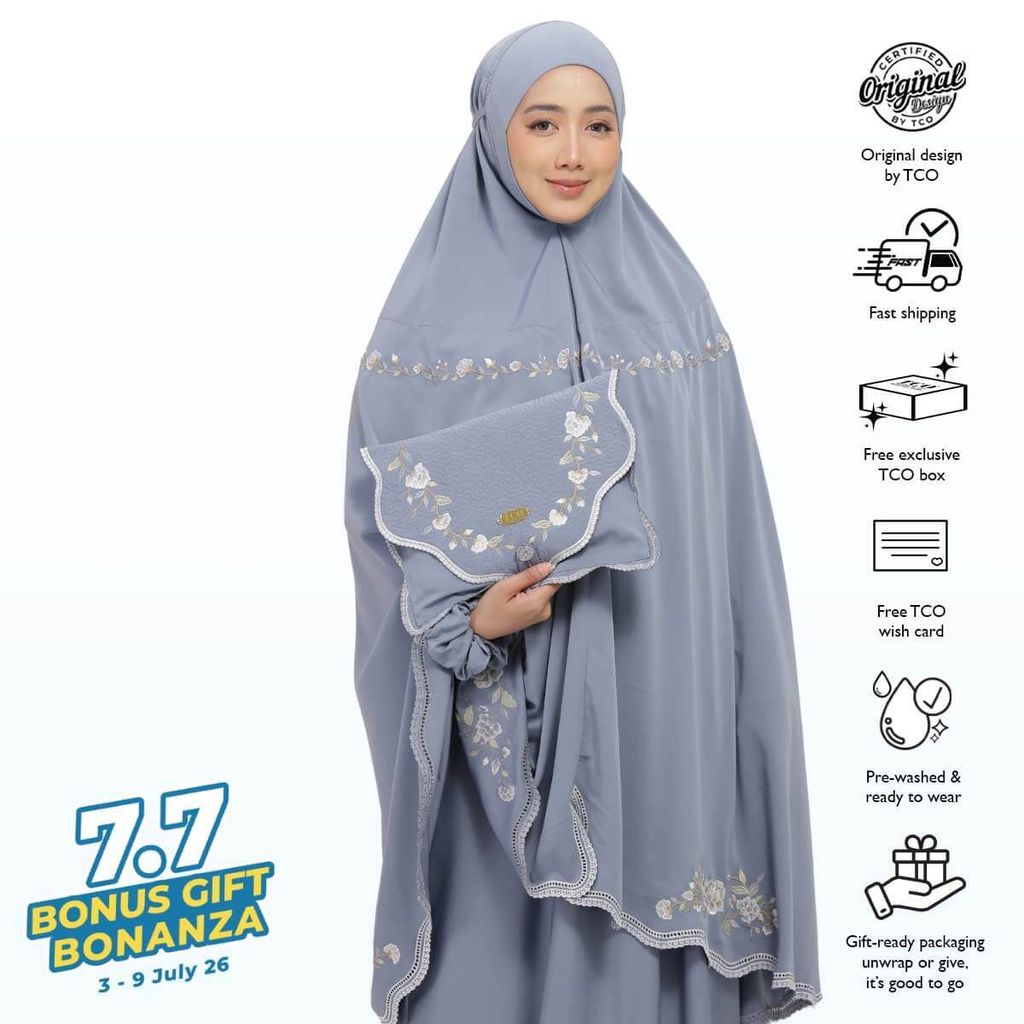 01_Telekung TCO Kameela Luxe Icy Gray