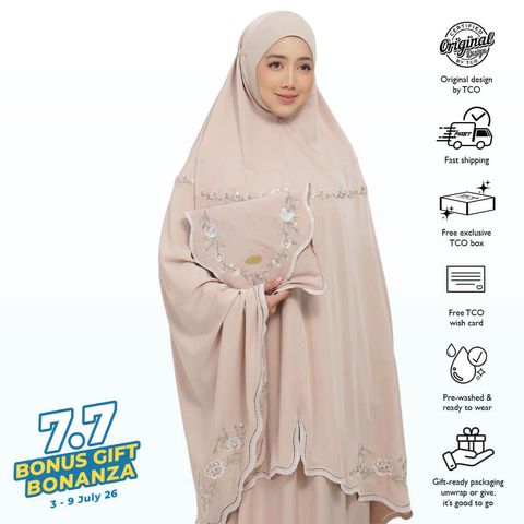 05_Telekung TCO Kameela Luxe Almondy Latte
