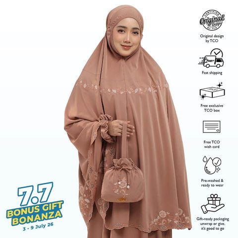 01_Telekung TCO Windy Luxe Burnt Brick