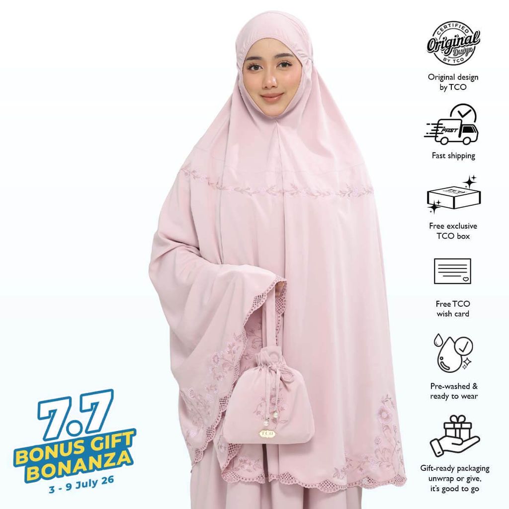 09_Telekung TCO Windy Luxe Dusty Rose