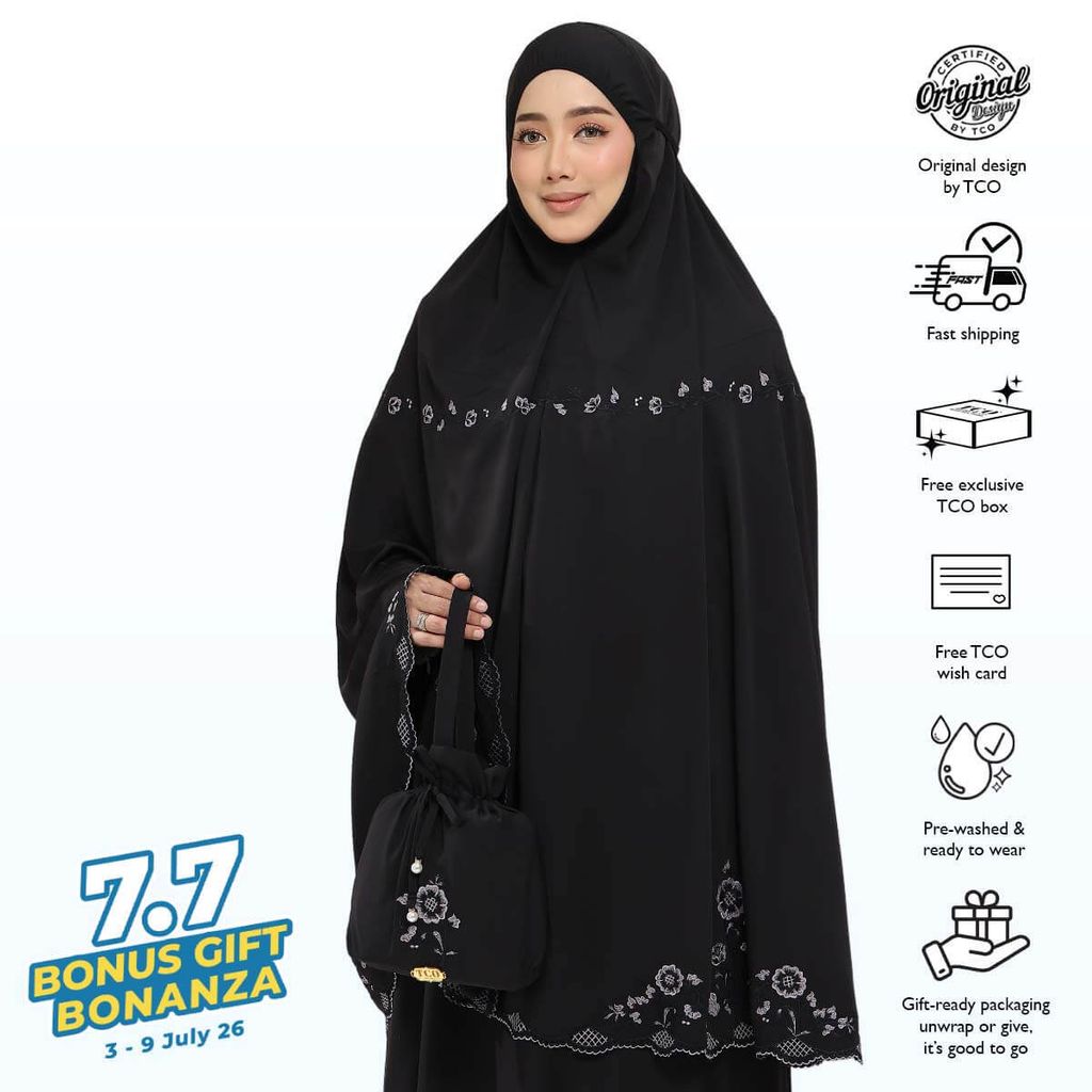 04_Telekung TCO Windy Luxe Jet Black