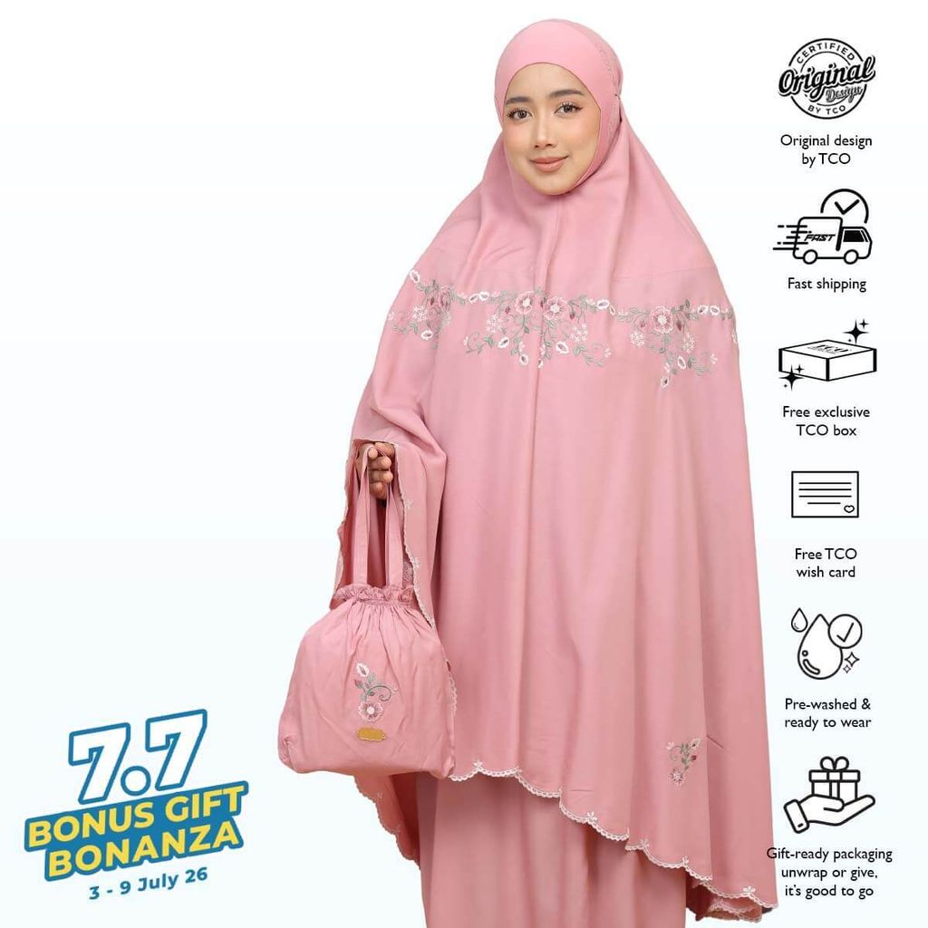 05_Telekung TCO Pearl Ratna Pastel Rose