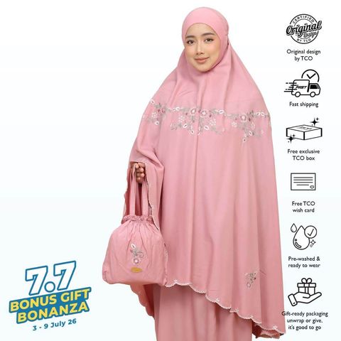 05_Telekung TCO Pearl Ratna Pastel Rose