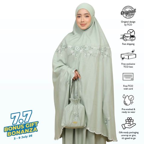 03_Telekung TCO Pearl Ratna Serene Green