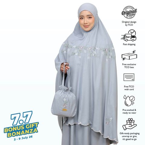 07_Telekung TCO Pearl Ratna Smoky Bluish