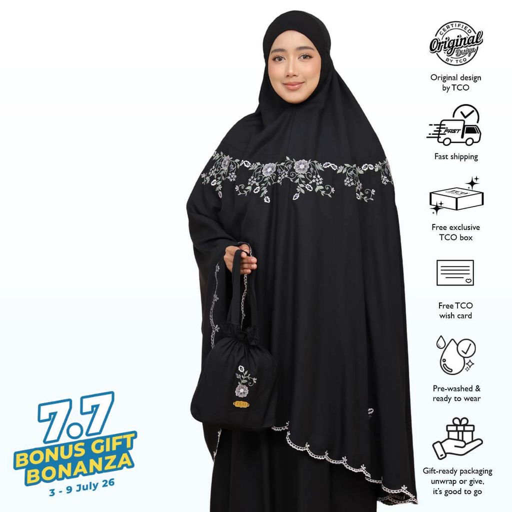 02_Telekung TCO Pearl Ratna Classic Black