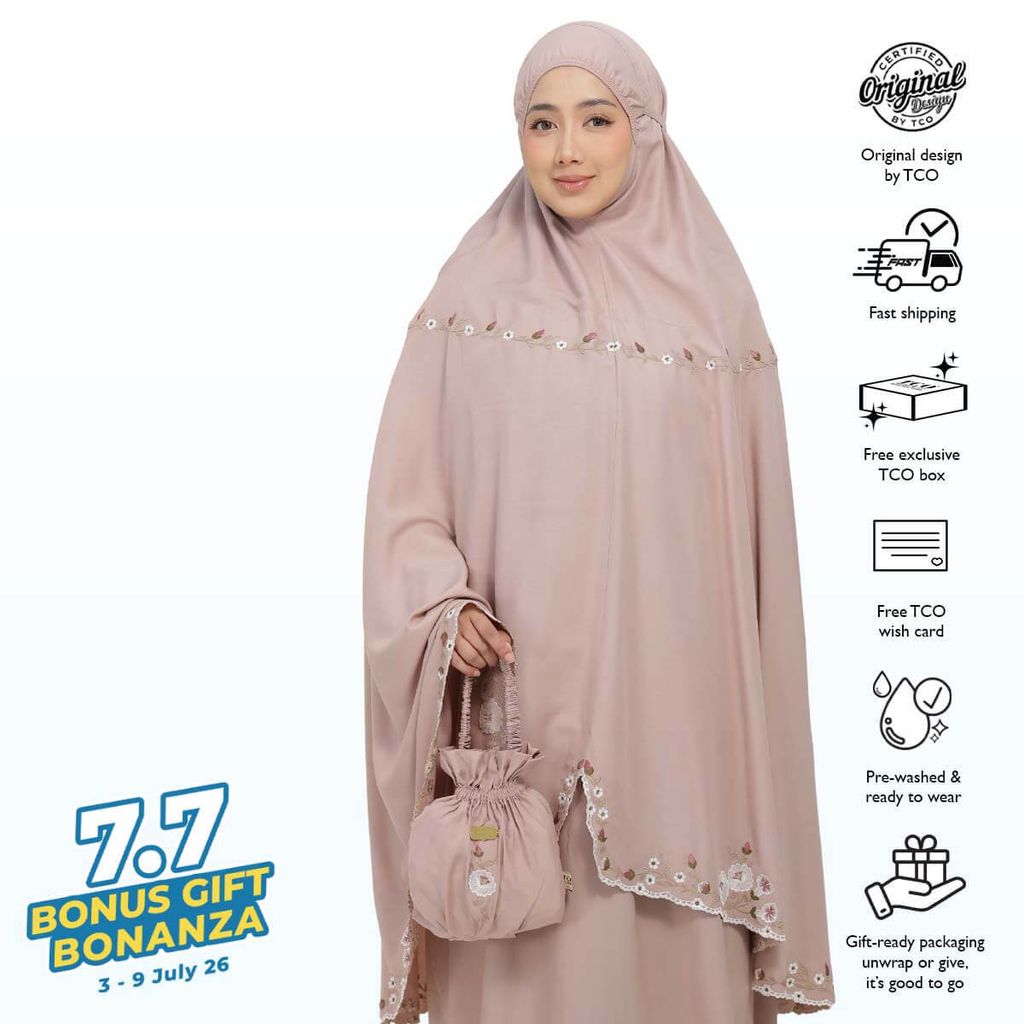 06_Telekung TCO Pearl Yasmine Creamy Mocha
